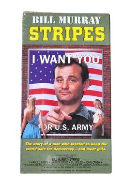 Stripes VHS (1981) - Brand New FACTORY SEALED - Bill Murray Harold Ramis J Candy